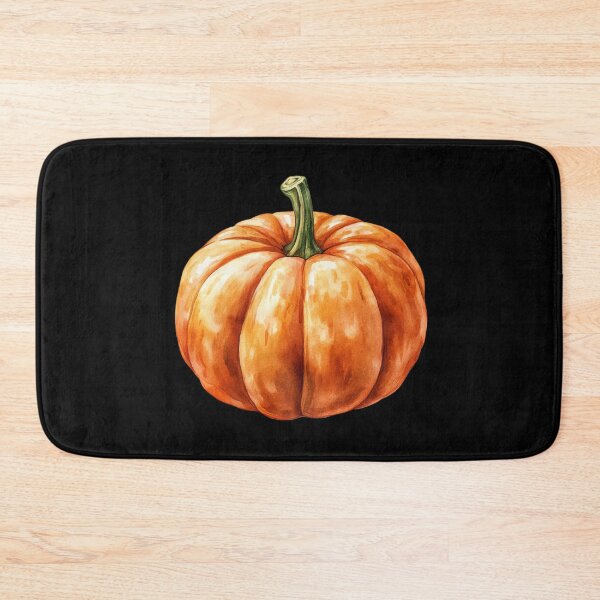 Item preview, Vibrant Pumpkin on Black Background designed and sold by Hillonmary.