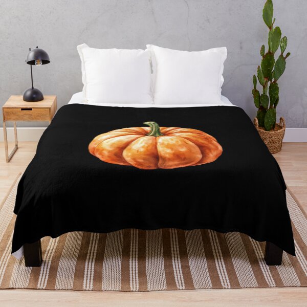 Item preview, Vibrant Pumpkin on Black Background designed and sold by Hillonmary.