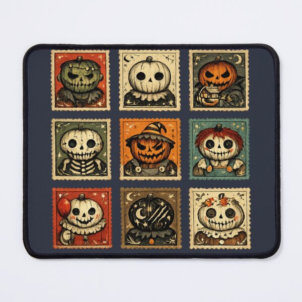 Item preview, Vintage Halloween Pumpkin Stamps for Collectors designed and sold by POD DYNASTY | Original Print On Demand T-Shirt Graphics.