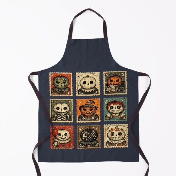 Item preview, Vintage Halloween Pumpkin Stamps for Collectors designed and sold by POD DYNASTY | Original Print On Demand T-Shirt Graphics.