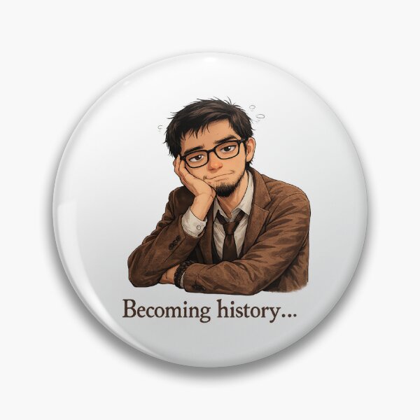 Item preview, Becoming History Cute Anime Teacher Guy Art designed and sold by RaulWeirdAndFun.