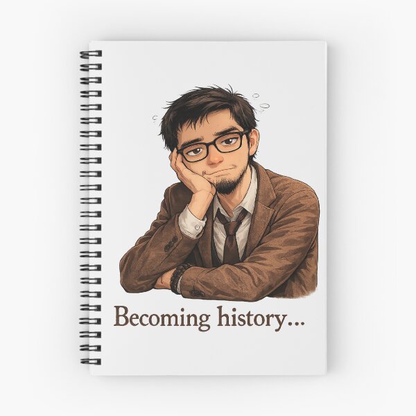 Item preview, Becoming History Cute Anime Teacher Guy Art designed and sold by RaulWeirdAndFun.