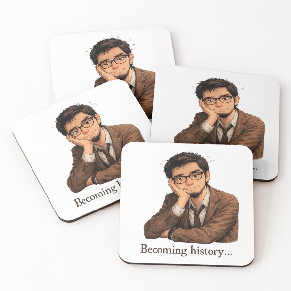 Item preview, Becoming History Cute Anime Teacher Guy Art designed and sold by RaulWeirdAndFun.