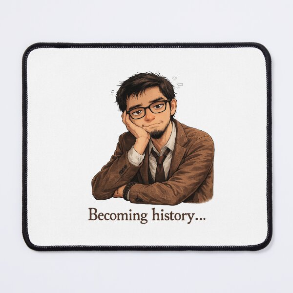 Item preview, Becoming History Cute Anime Teacher Guy Art designed and sold by RaulWeirdAndFun.