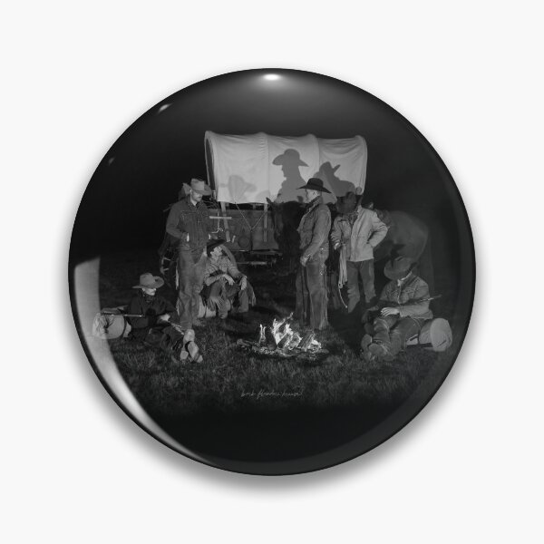Item preview, Cowboys, Campfire And A Covered Wagon designed and sold by AlsknMommaBear2.