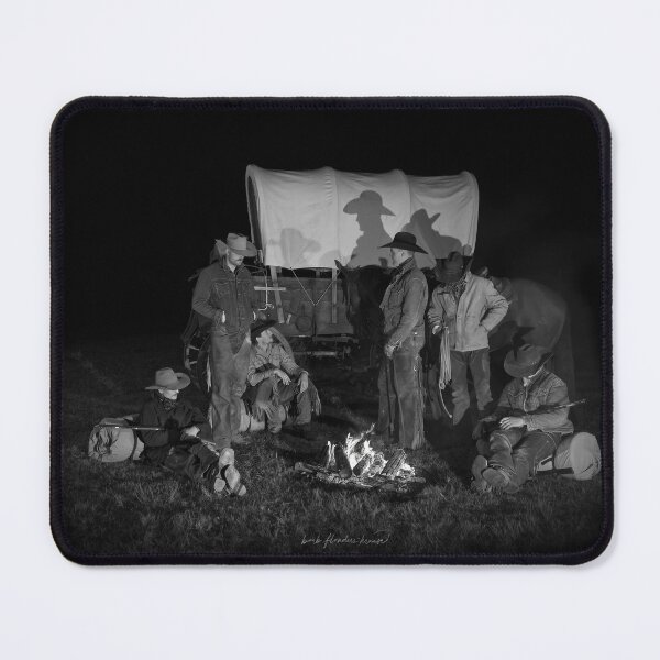 Item preview, Cowboys, Campfire And A Covered Wagon designed and sold by AlsknMommaBear2.