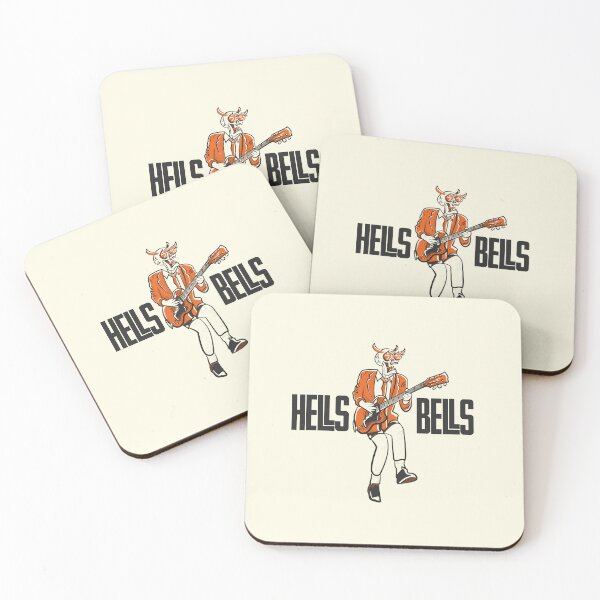 Item preview, Vintage Hells Bells Skull Guitar Illustration designed and sold by beboplab.