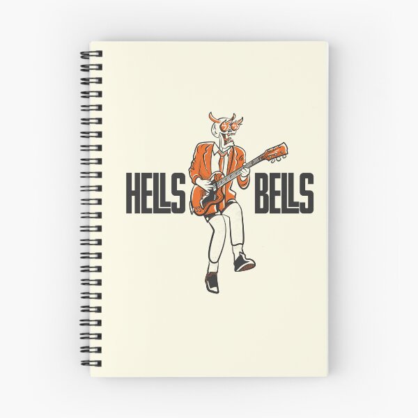 Item preview, Vintage Hells Bells Skull Guitar Illustration designed and sold by beboplab.