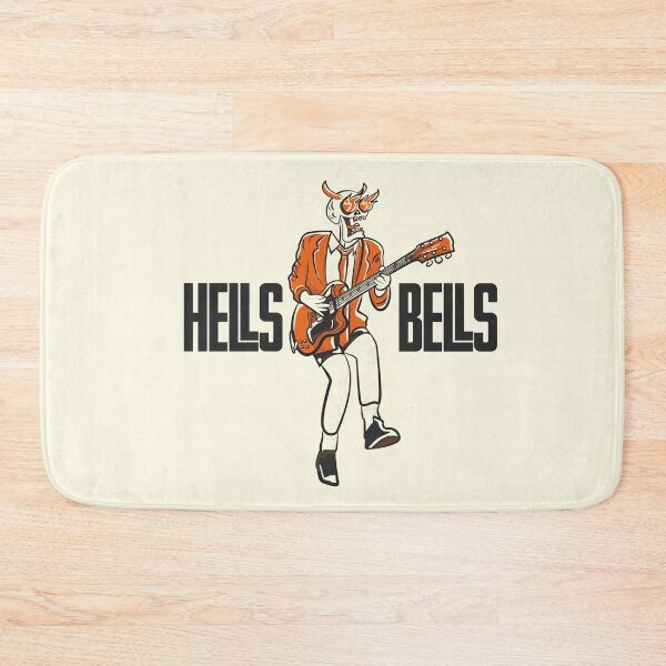 Item preview, Vintage Hells Bells Skull Guitar Illustration designed and sold by beboplab.