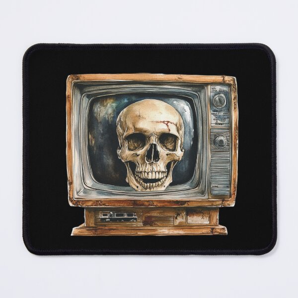 Item preview, Skull in Vintage TV designed and sold by Hillonmary.