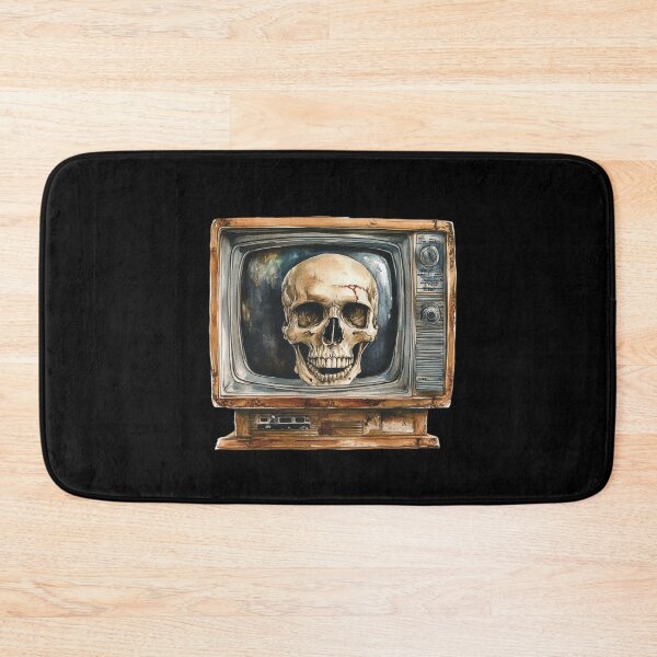 Item preview, Skull in Vintage TV designed and sold by Hillonmary.