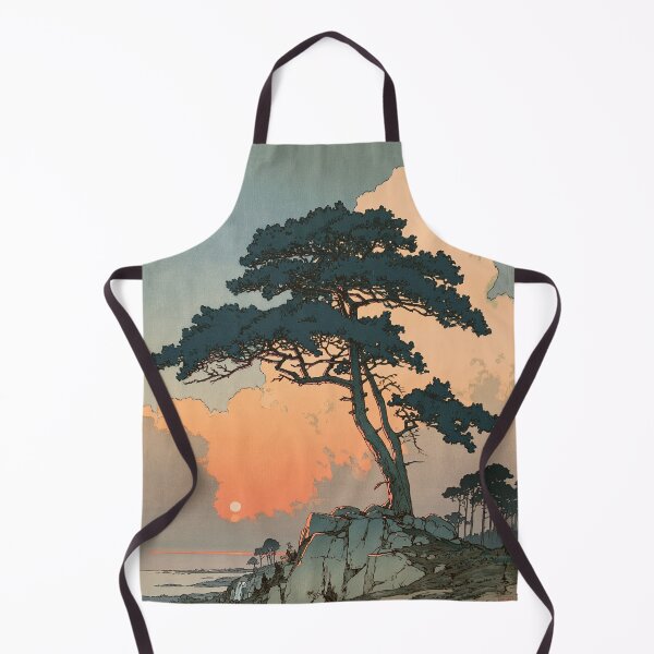 Item preview, Japanese Woodblock Print Wall Art, Vintage Landscape Poster, Japanese Sunset Pine Tree Artwork, Asian Printable Art Digital Download designed and sold by AnimeWaifuMaterial.