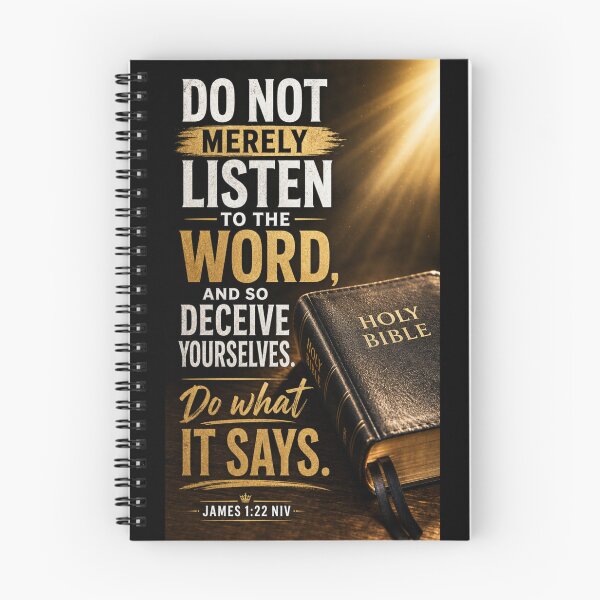 Item preview, James 1:22 NIV - JCTRUTHER designed and sold by JCTRUTHERshop.