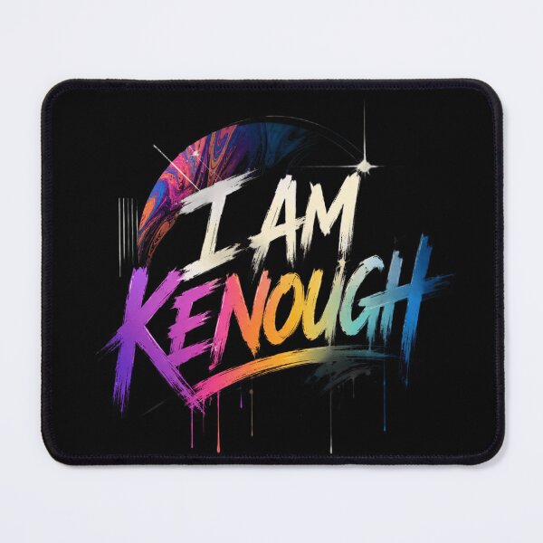 Item preview, I Am Kenough Typography | Vibrant Self Love Inspirational Quote designed and sold by Eddy048.