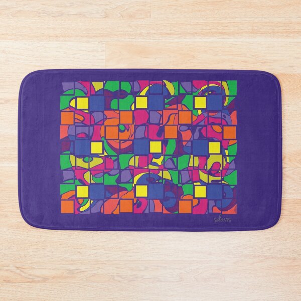 Item preview, Geometric Abstract Squares 8526 designed and sold by mandalafractal.