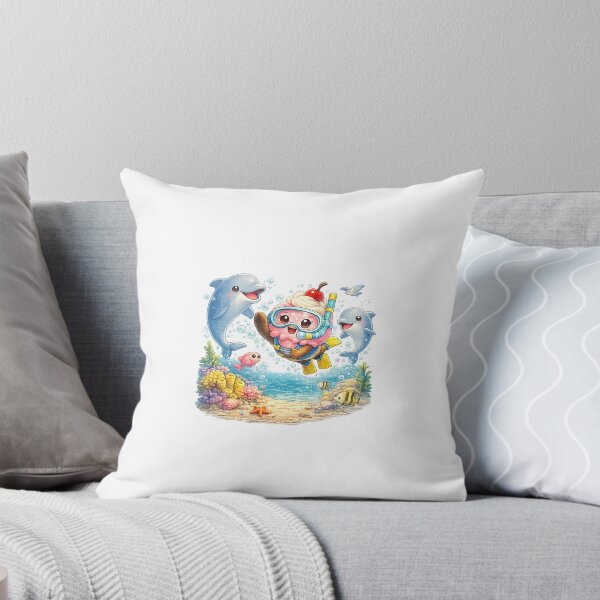 Item preview, Coco the Ice Cream Swimming with Dolphins designed and sold by Cosmoria.