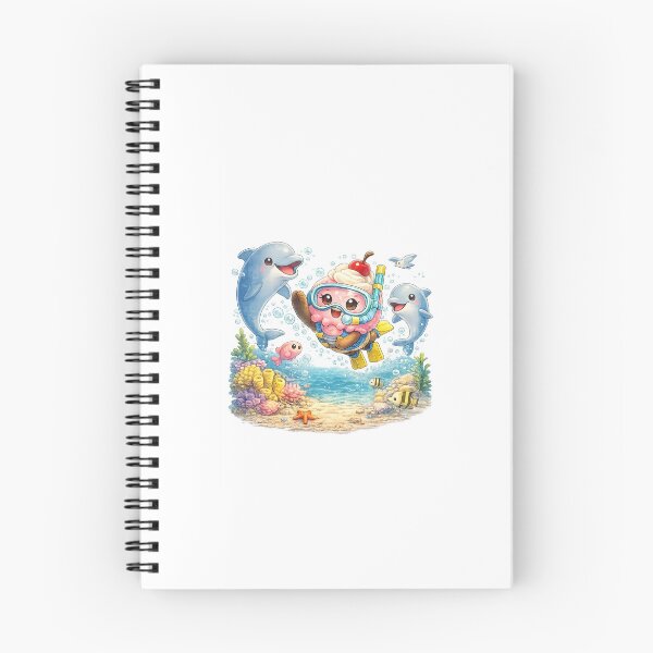 Item preview, Coco the Ice Cream Swimming with Dolphins designed and sold by Cosmoria.