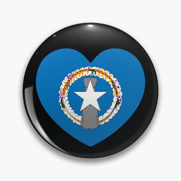 Item preview, Northern Mariana Islands Flag Heart MP designed and sold by shitpostee.