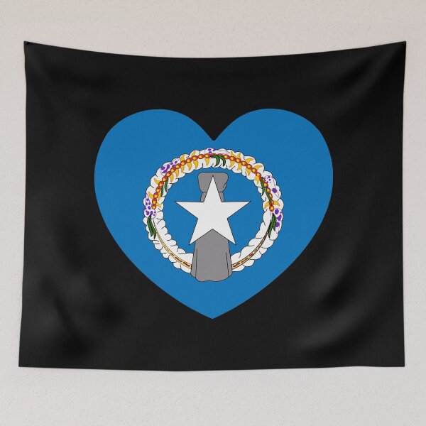 Item preview, Northern Mariana Islands Flag Heart MP designed and sold by shitpostee.