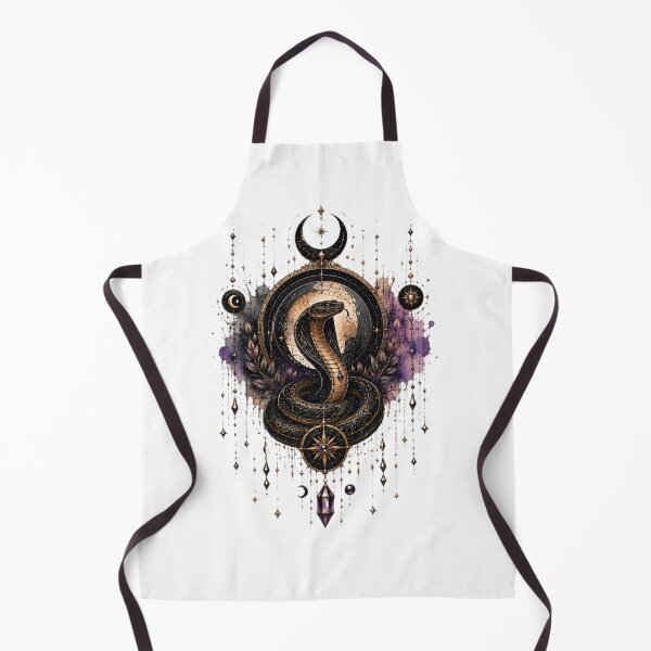 Item preview, Mystic Snake & Crescent Moon designed and sold by MyCalmDraw.