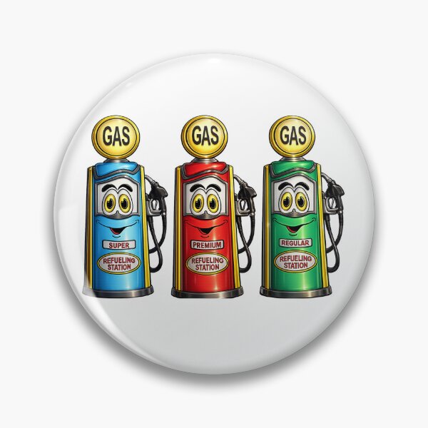 Item preview, Gas Pump Trio Cartoon designed and sold by Scott Hayes.