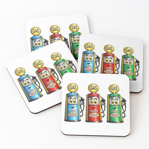 Item preview, Gas Pump Trio Cartoon designed and sold by Scott Hayes.