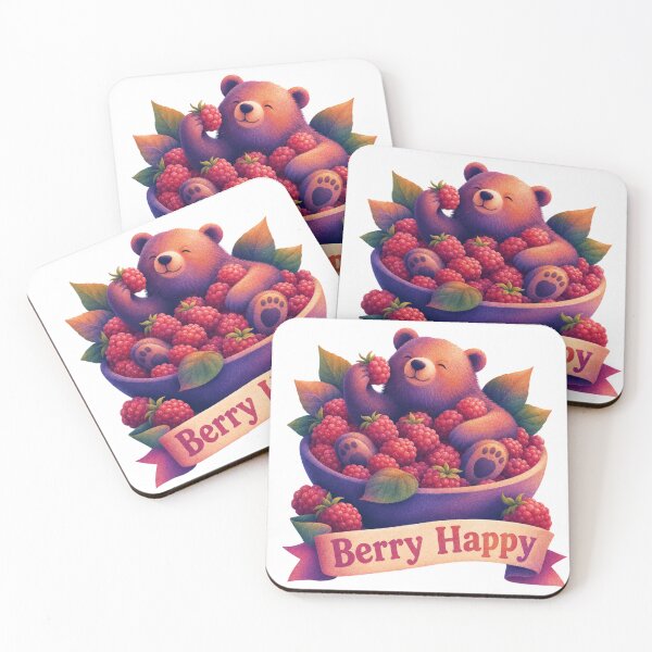 Item preview, A bear with raspberries designed and sold by Designfs.