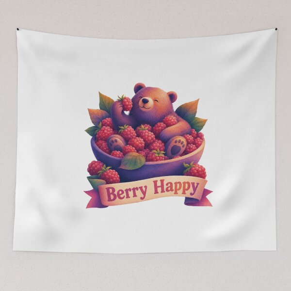 Item preview, A bear with raspberries designed and sold by Designfs.