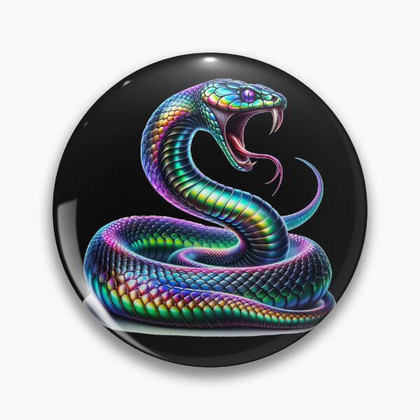 Item preview, Iridescent Rainbow Snake Illustration designed and sold by flashARTstudio.