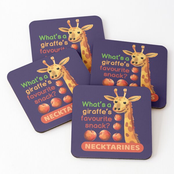 Item preview, What's a giraffe's favourite snack? Necktarines designed and sold by glowvim.