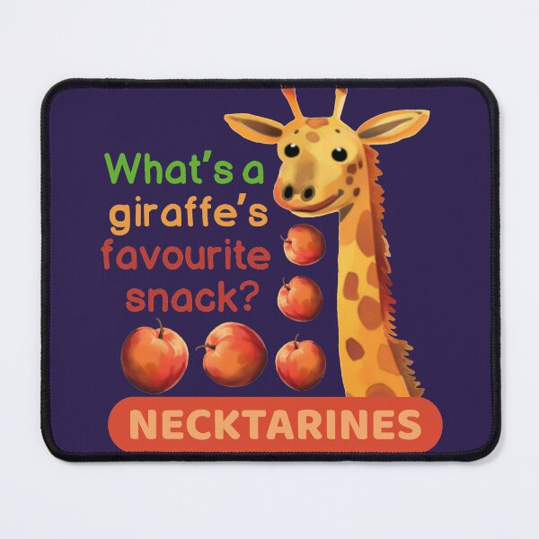 Item preview, What's a giraffe's favourite snack? Necktarines designed and sold by glowvim.