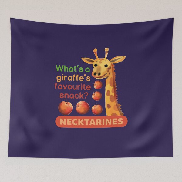 Item preview, What's a giraffe's favourite snack? Necktarines designed and sold by glowvim.