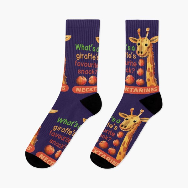 Item preview, What's a giraffe's favourite snack? Necktarines designed and sold by glowvim.