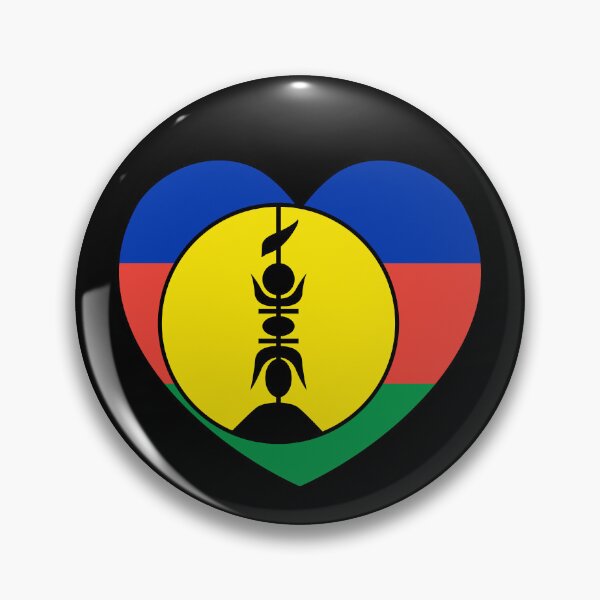 Item preview, New Caledonia Flag Heart NC designed and sold by shitpostee.
