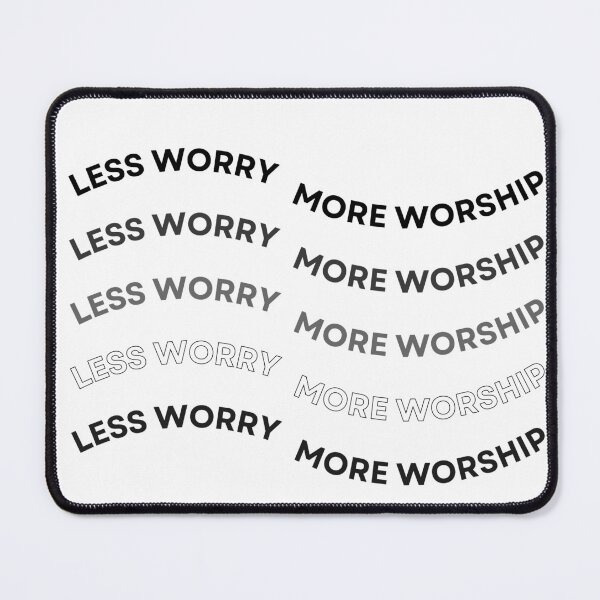 Item preview, Less Worry More Worship designed and sold by IkigaiSisuBooks.