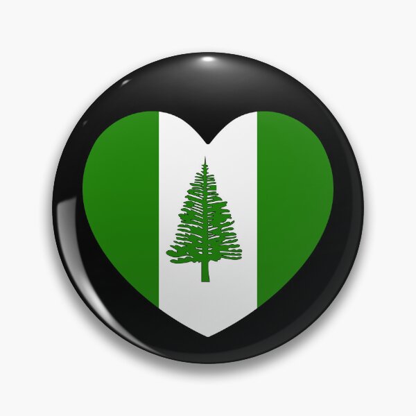 Item preview, Norfolk Island Flag Heart NF designed and sold by shitpostee.