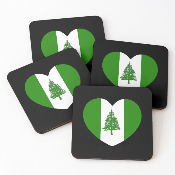 Item preview, Norfolk Island Flag Heart NF designed and sold by shitpostee.