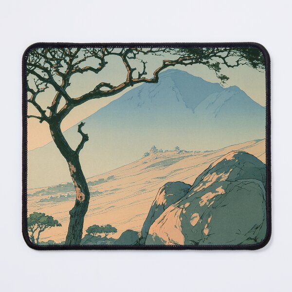 Item preview, Japanese Woodblock Print Mountain Landscape Wall Art, Vintage Shin Hanga Poster, Asian Nature Art, Japanese Landscape Digital Download designed and sold by AnimeWaifuMaterial.