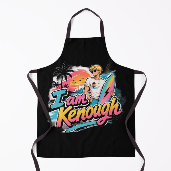 Item preview, I Am Kenough Surf Typography | Retro Beach Sunset Self Love Quote designed and sold by Eddy048.