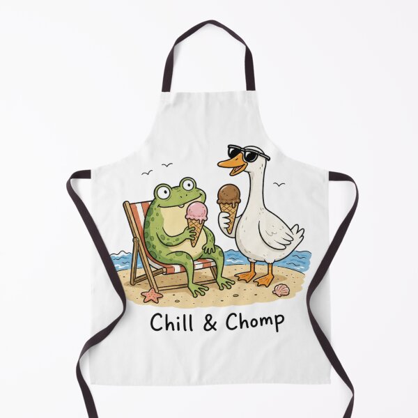 Item preview, A frog and a goose on the beach. designed and sold by Designfs.