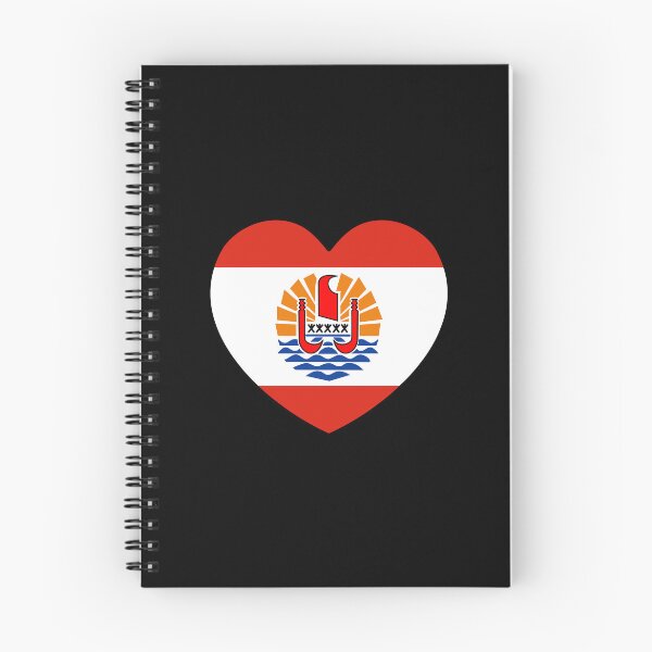 Item preview, French Polynesia Flag Heart PF designed and sold by shitpostee.
