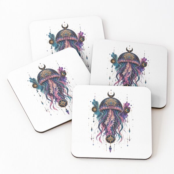 Item preview, Cosmic Celestial Jellyfish Art designed and sold by MyCalmDraw.