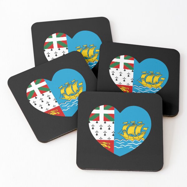 Item preview, Saint Pierre And Miquelon Flag Heart PM designed and sold by shitpostee.