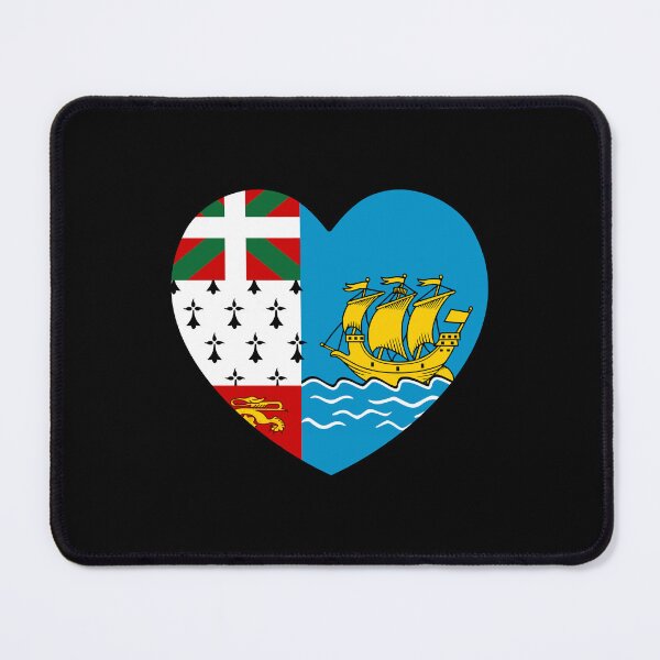 Item preview, Saint Pierre And Miquelon Flag Heart PM designed and sold by shitpostee.