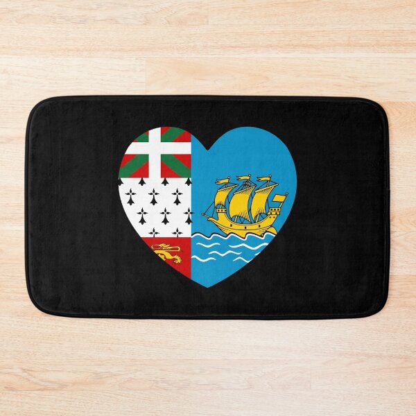 Item preview, Saint Pierre And Miquelon Flag Heart PM designed and sold by shitpostee.