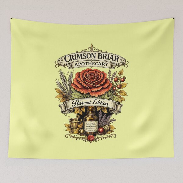 Item preview, Crimson Briar Apothecary – Vintage Harvest Botanical Art designed and sold by Williams Anderson.