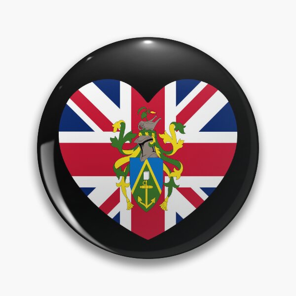 Item preview, Pitcairn Islands Flag Heart PN designed and sold by shitpostee.