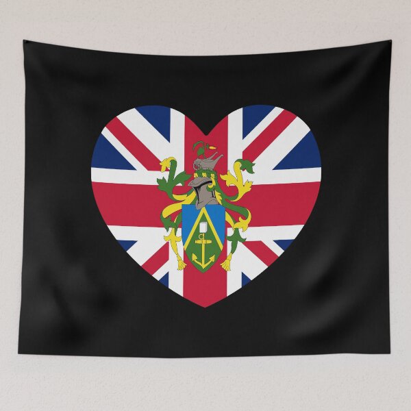 Item preview, Pitcairn Islands Flag Heart PN designed and sold by shitpostee.