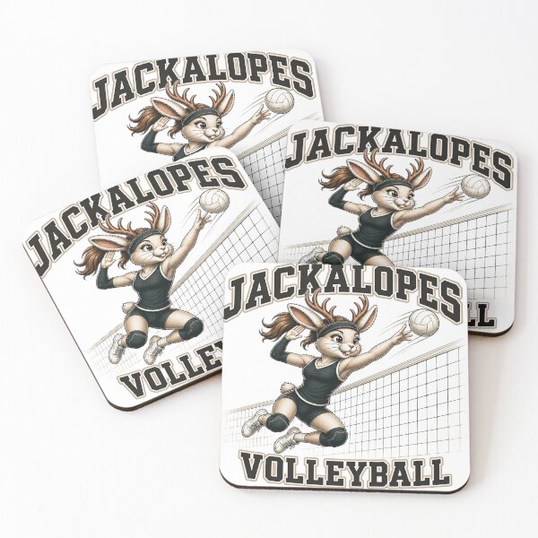 Item preview, Jackalopes Volleyball | Vintage Varsity Volleyball Mascot T-Shirt | Cute Jackalope Sports Design designed and sold by Clint Reno Designs.
