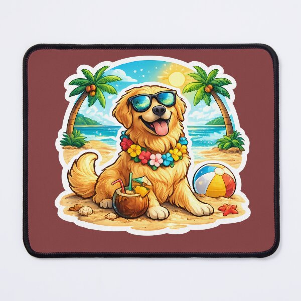 Item preview, Golden Retriever Beach Vibes – Cool Sunglasses Dog Summer Vacation designed and sold by SamiOmar94.